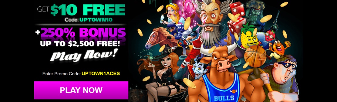 Uptown Aces Casino – Claim $10 No Deposit Bonus