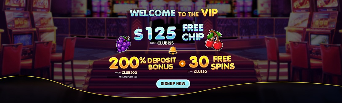 VIP Club Player Casino – Claim $125 No Deposit Bonus