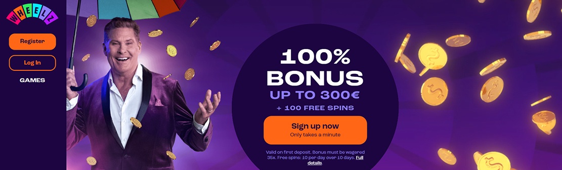 Wheelz Casino – Claim 20 No Deposit Free Spins on Slots