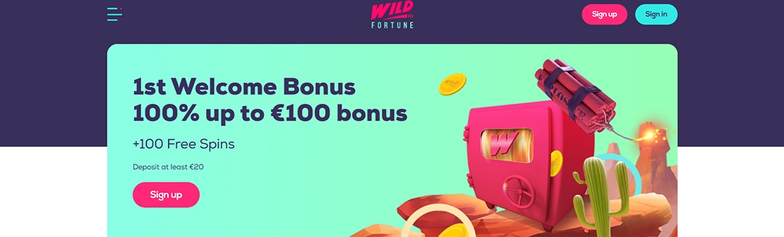 Wild Fortune Casino – Claim Up To €300 Welcome Match Bonus on First Three Deposits