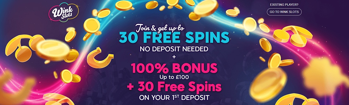 Wink Slots Casino – Claim 30 No Deposit Free Spins on Slots